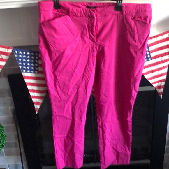 Hot pink ankle pants - Picture 1 of 3